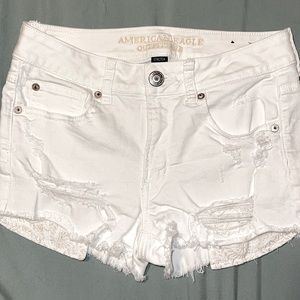 High Rise Jean Shorts